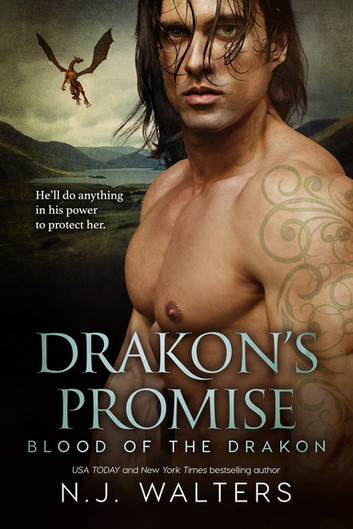 Drakon's Promise Blood of the Drakon by N.J. Walters book cover