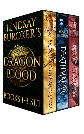 The Dragon Blood Collection by Lindsay Buroker book covers